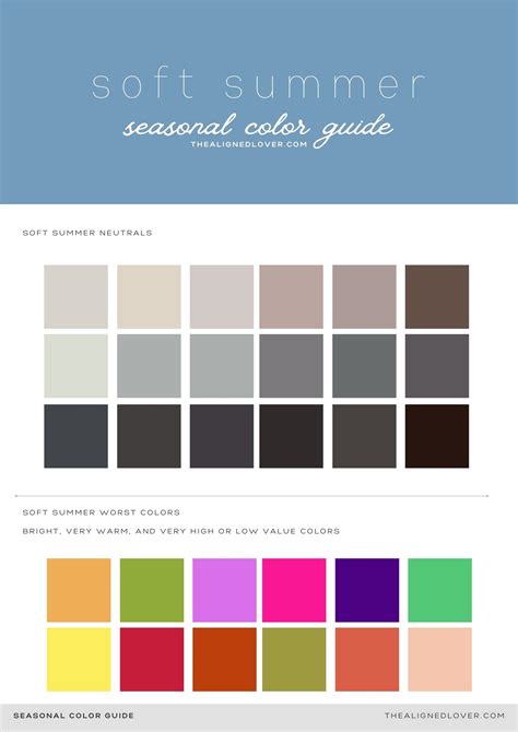 Guide to the Soft Summer Seasonal Color Palette | The Aligned Lover