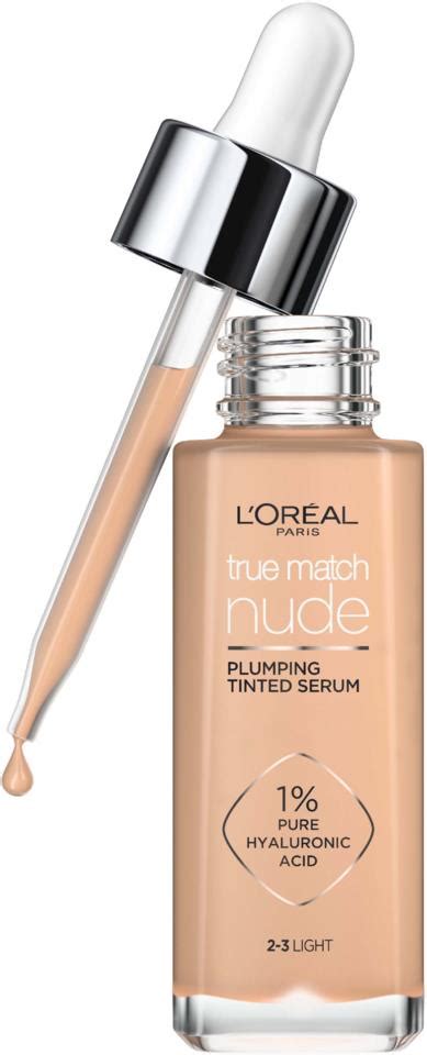 Loreal Paris True Match Nude Plumping Tinted Serum Foundation, 1% ...