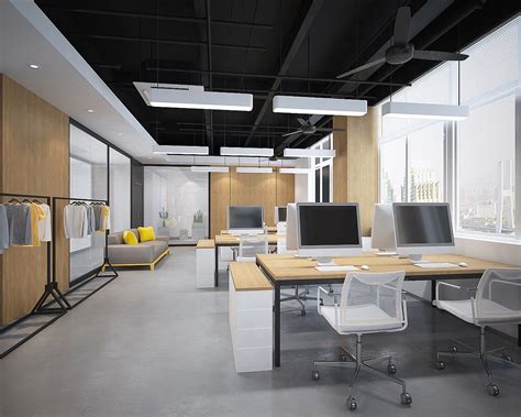 科技大厦办公室装修案例-现代简约风格|空间|室内设计|贵阳办公室装修 - 原创作品 - 站酷 (ZCOOL)