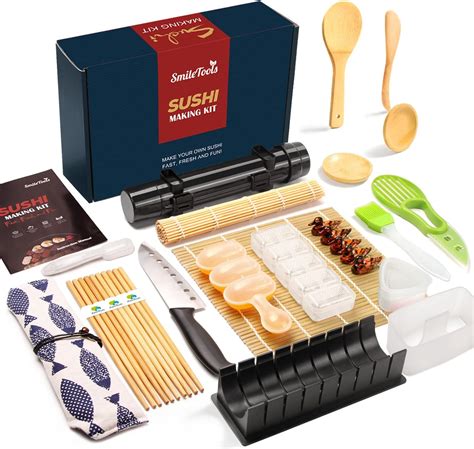 Amazon.com | Sushi Making Kit, 28 in 1 [Parent-Child] Sushi Roller Kit ...