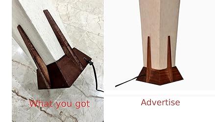 Buy ExclusiveLane Sheesham Wooden 'Pyramid' Table Lamp for Bedroom ...