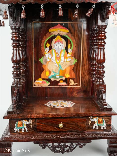 Rosewood Mandir 37" Inlay Ganesha – Kirtan Arts