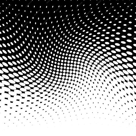 Abstracto semitono com fundo pontilhado Futurista grunge padrão onda de ...