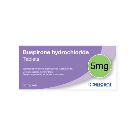 Buspirone 5mg Tablets – Crescent Pharma