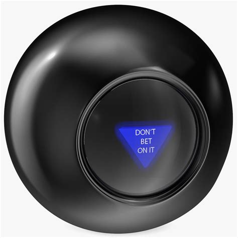 Magic 8 Ball Answer No 3D Model $19 - .3ds .blend .c4d .fbx .max .ma ...