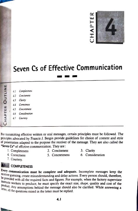 BC chapter 4 - tttttttttttttt - LL Seven Cs of Effective Communication ...