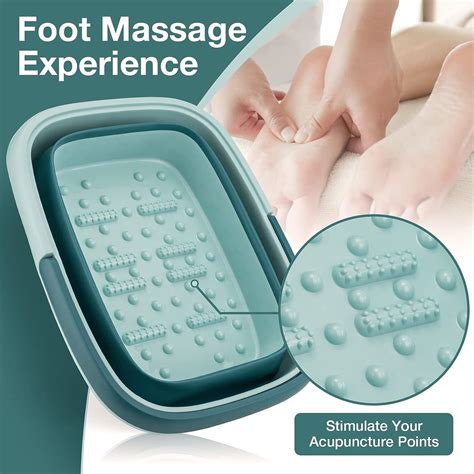 Udefineit Large Collapsible Foot Bath Soak Tub | 15L/4 Gallons Portable Feet Spa Basin with ...