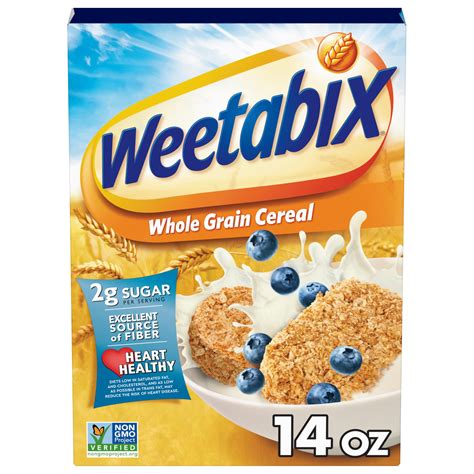 Weetabix Biscuits WholeTRDN Grain Cereal, Lightly Sweet Whole Grain Wheat Biscuits, Delicious as ...