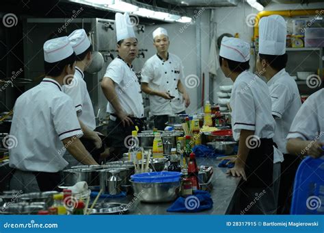 Chinese Restaurant - Chefs in Kitchen Editorial Image - Image of white ...