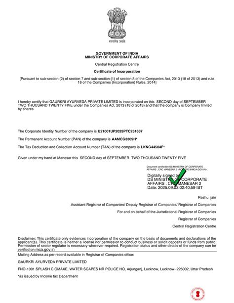 Certificates – Vedafitt