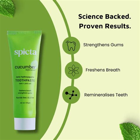 Spicta Cucumber Mint Toothpaste ( 100 gm ) ( Full Size ) – Minifeelindia
