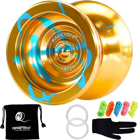 Amazon.com: MAGICYOYO N11 Golden Blue Professional Unresponsive Yoyo ...
