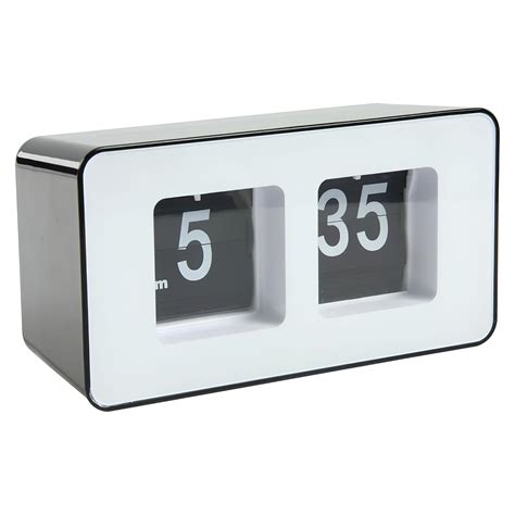 ACMUST Vintage Quartz Flip Clock, Automatic Page Turning Retro Flip ...