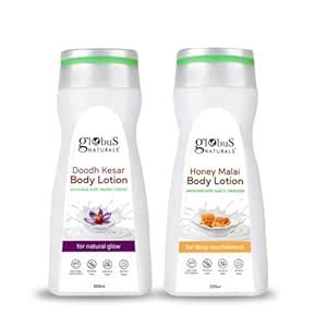 Buy Globus Naturals Body Lotion Combo Set of 2 - Honey Malai 200 ml ...