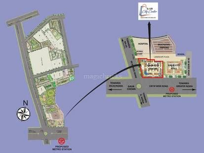 Gaur City Center in Noida Extension, Greater Noida: Price, Brochure ...