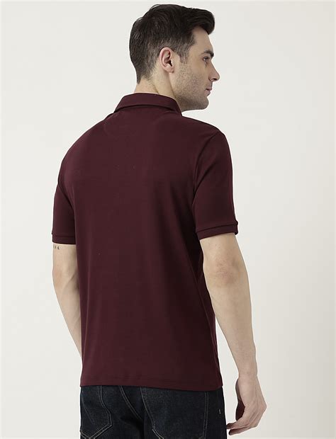 Buy Pure Cotton Polo Neck Solid T-Shirt at Marks & Spencer