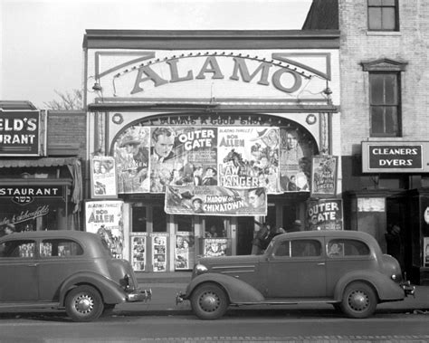 The Alamo Movie Theater, 1937. Vintage Photo Reproduction Print. Black ...