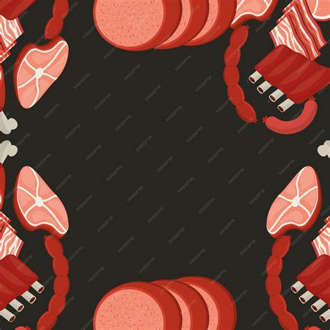 Meat menu | Premium Vector