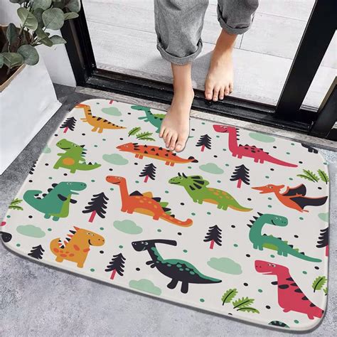 Buy Cartoon Dinosaur Bathroom Rugs and Colorful Kid Original Dino ...