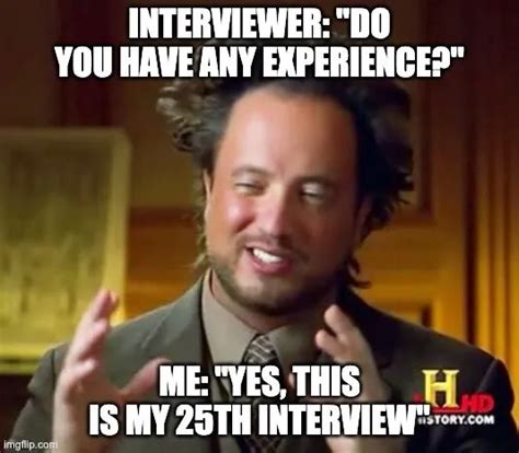 Meme Work Experience Interview 的图像结果