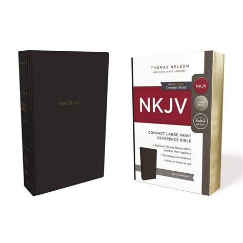 Buy NKJV, Reference Bible, Compact Large Print, Imitation Leather ...