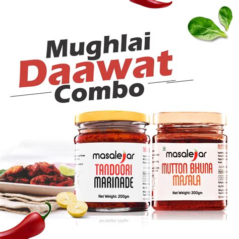 Masalejar Mughlai Daawat Combo Tandoori Marinade 200gm + Mutton Bhuna ...