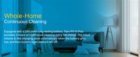 TP-Link Tapo RV10 Plus Robotic Vacuum Cleaner & Mop + Smart Auto-Empty ...