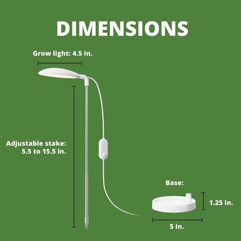 Good Earth Lighting 5-in 1-Light White 3-Watt Full Spectrum LED Table ...