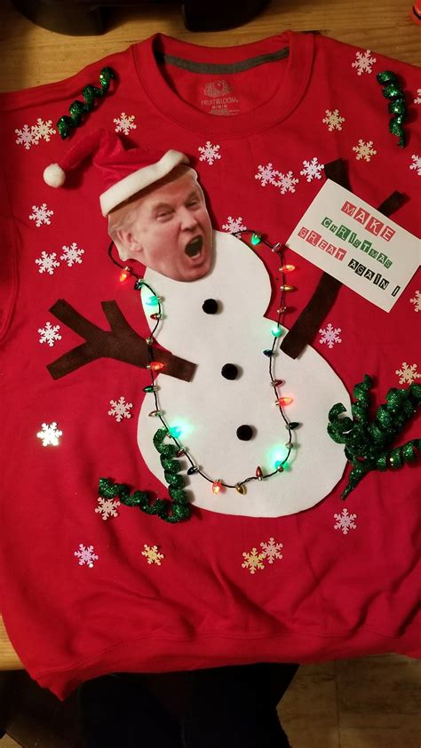 Just finished my 2017 Tacky Christmas sweat shirt! | Tacky christmas ...