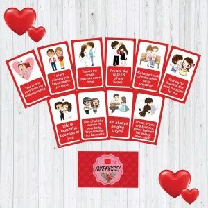 Festiko Set of 10 Exciting Lives Love Story Romantic Love Cards ...
