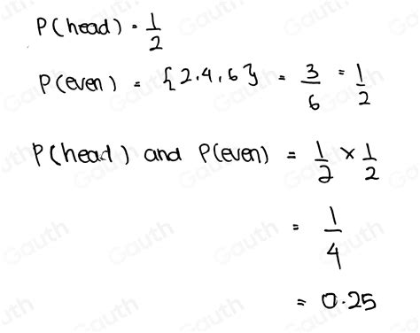 Solved: You flip a coin and then roll a fair six-sided die. The coin ...