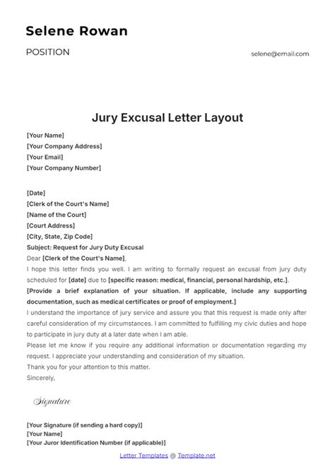 Free Excuse Letter Templates, Editable and Printable