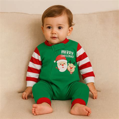 3-24 Months, Red Bold Stripes,soft Cotton Infants and Toddlers Christm