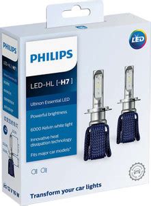 PHILIPS H7 11972UEX2 Ultinon Essential Headlight Car LED (12 V, 16 W ...