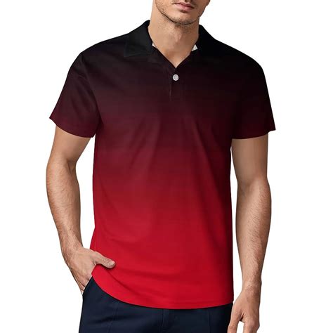 Polo Shirts Black And Red