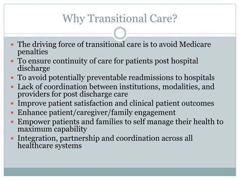 Image result for Transitional Care Word