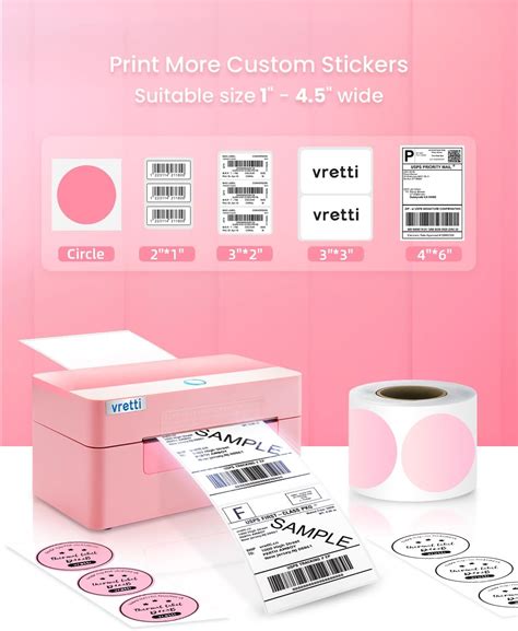 vretti Bluetooth Shipping Label Printer - 4x6 India | Ubuy