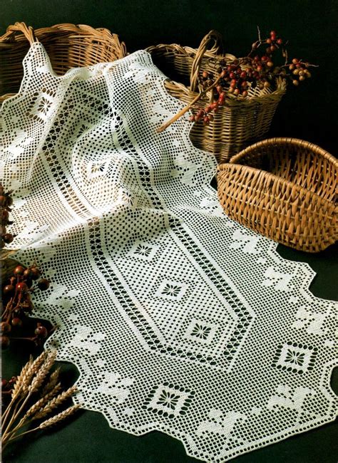 Image result for Filet Crochet Table Runner Patterns