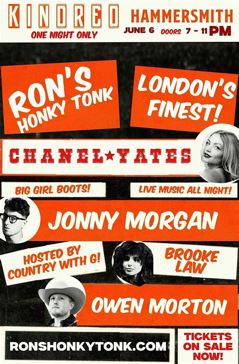 Rons Honky Tonk #4, Kindred, London, 6 June 2025 | AllEvents