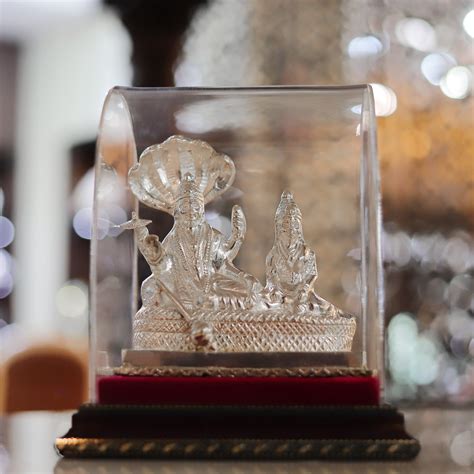 Precious Laxmi Narayan Silver Idol – PP Jewellers