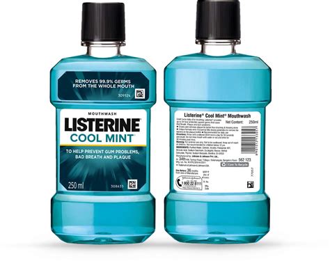 Buy LISTERINE COOLMINT MOUTHWASH BOTTLE OF 250 ML Online & Get Upto 60% ...