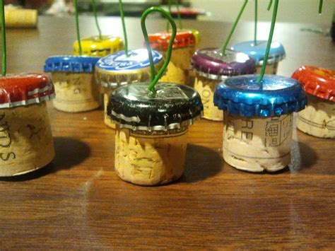 Recycled crafts, Recycle bottle caps and wine corks into Christmas ornaments