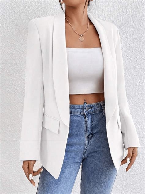 Blazer Maxi Social Feminino Aberto Alongado Tendencia Social Moderno ...