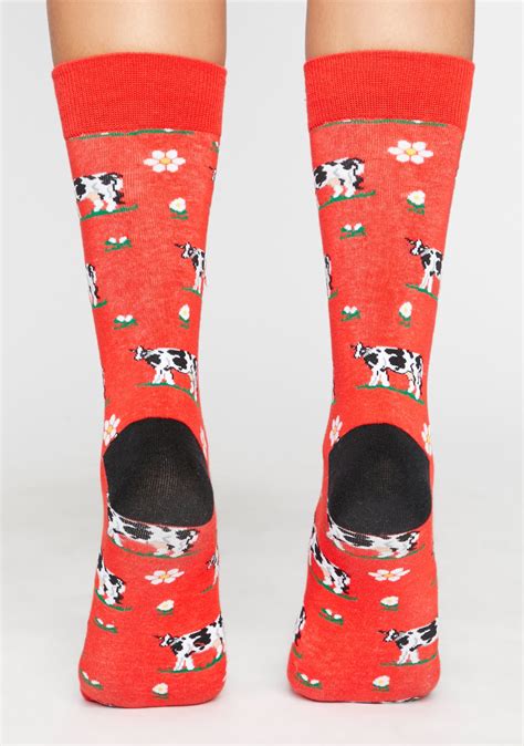 Hot Moo'dy Bish Crew Socks – Dolls Kill