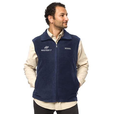 Men’s Columbia fleece vest w/Embroidered Masterfit Logo - Masterfit