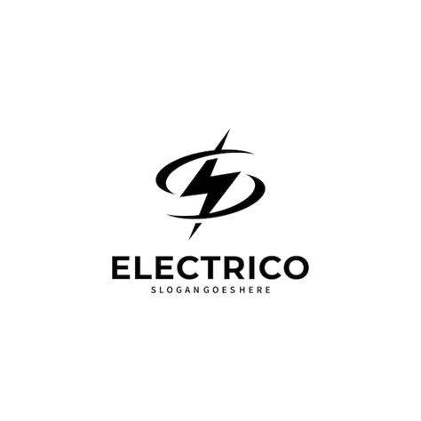 Electronic logo | Premium Vector