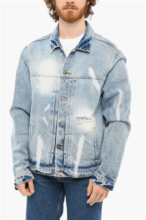 424 Distressed Denim Jacket men - Glamood Outlet
