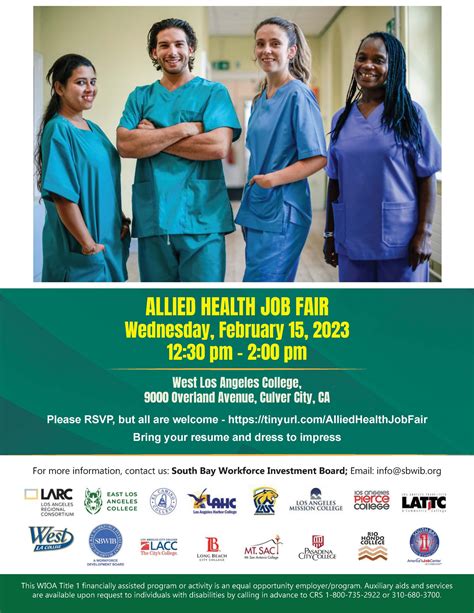Allied Health Job Fair - Los Angeles Regional Consortium (LARC)