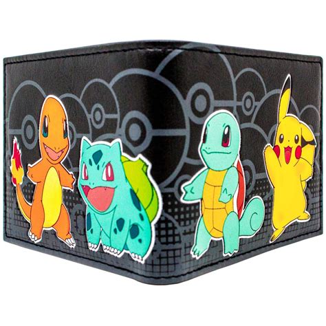 Buy Charmander Starters Black ID & Card Bi-Fold Wallet Online at ...