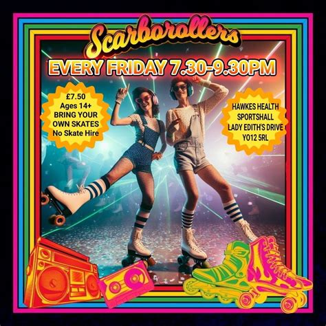 ScarboRollers Weekly Roller Disco, Hawkes Health, Fitness & Coaching ...